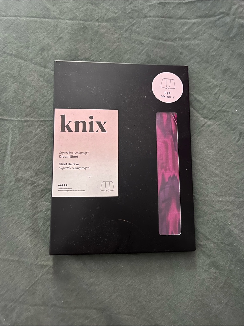 3/$80🌈 — BNIB Knix SuperPlus Leakproof Dream Short - Pink Marble size S